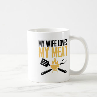 Caneca De Café Churrasco Byrbeque - Minha Esposa Ama Minha Carne
