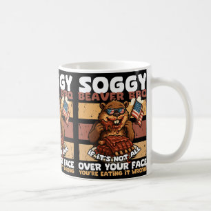 Caneca De Café Churrasco de castor de porco, se não está na sua c