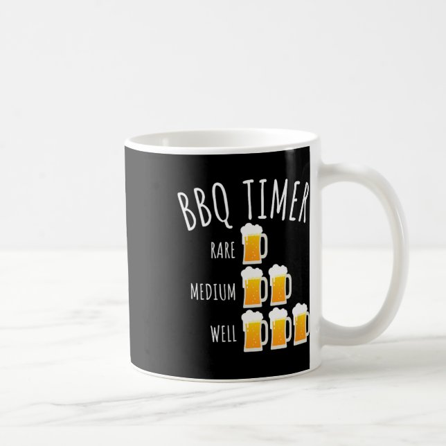 Caneca De Café Churrasco Timer Beer Bebendo Engraçado (Direita)