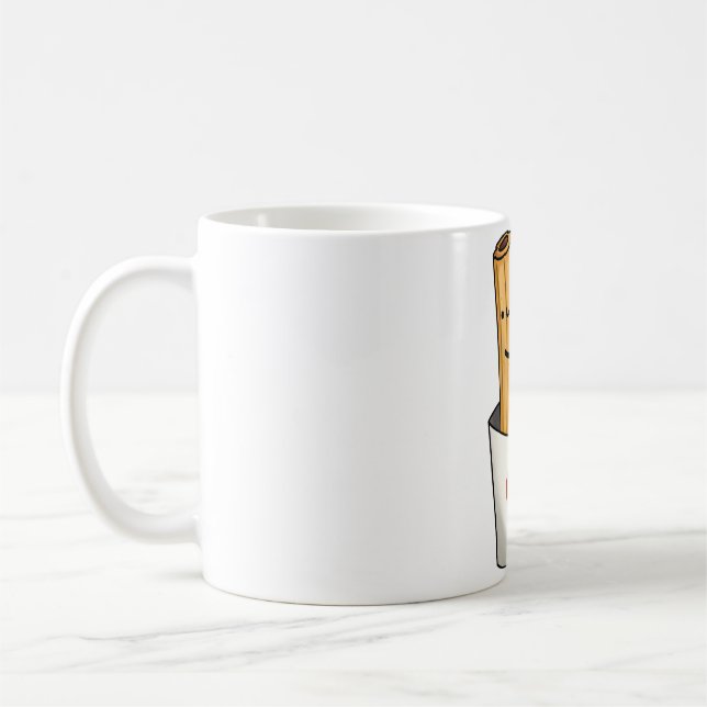 Caneca De Café Churros Kawaii Fofos (Esquerda)