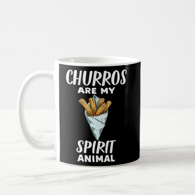 Caneca De Café Churros São Meu Espírito Animal Churro (Esquerda)