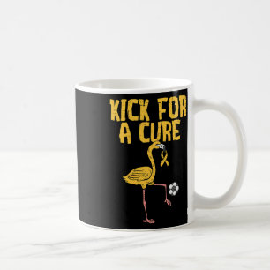 Caneca De Café Chute de Futebol de Flamingo Para Uma Cura Câncer 