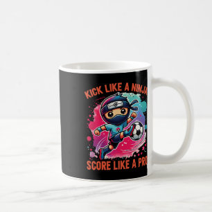 Caneca De Café Chute de Ninja de Futebol Como um Ninja Marcar Com