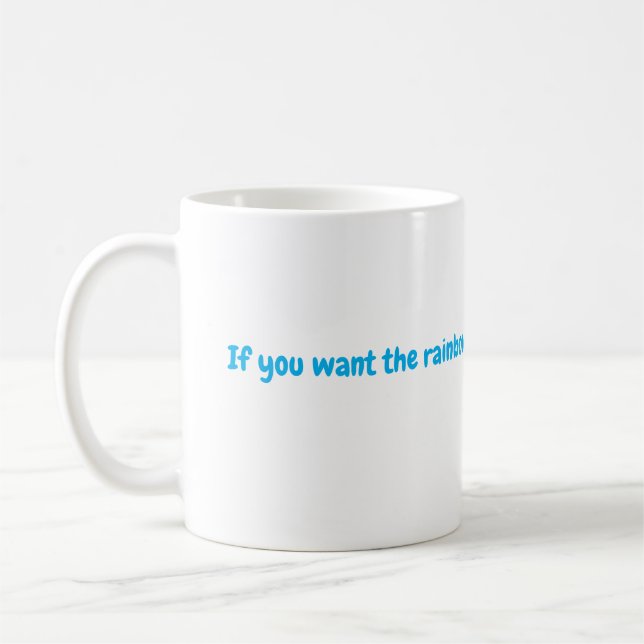Caneca De Café Chuva Adversidade (Esquerda)