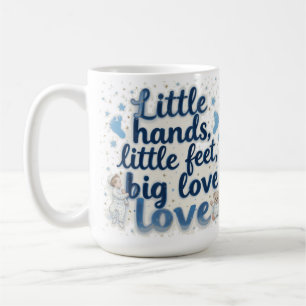 Caneca De Café Chuva de bebê pezinhos 