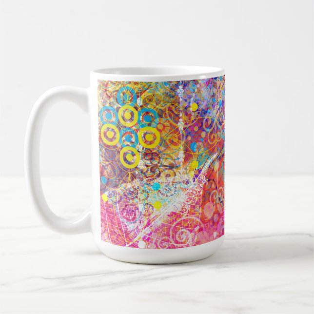 Caneca De Café Chuva de Cores (Esquerda)