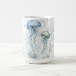 Caneca De Café Chuva de Ideias para Bebê Menino com Água-Viva Azu