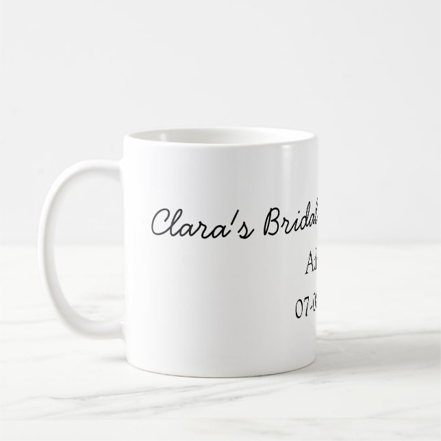 Caneca De Café Chuva de noiva de limão moderna simples minimalist (Esquerda)
