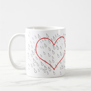 Caneca De Café Chuva em Curso