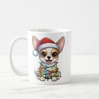 Caneca De Café Chyhuahua Mug de Natal bonito
