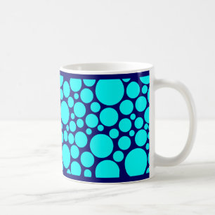 Caneca De Café Ciano manchado em azul escuro
