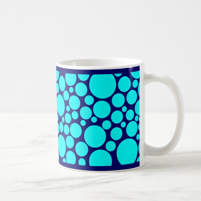 Caneca De Café Ciano manchado em azul escuro (Direita)
