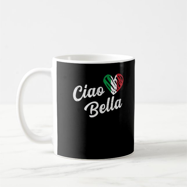 Caneca De Café Ciao Bella Italiana Alô Bela Itália (Esquerda)