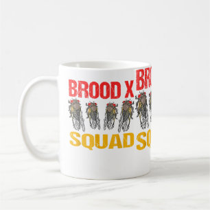 Caneca De Café Cicada Brood X Esquadrão Vermelho De Olhos Vermelh