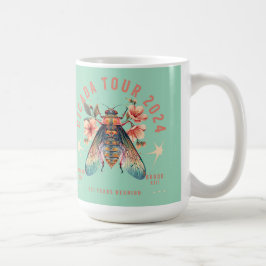 Caneca De Café Cicada Lover Cicada Fest 2024 Broods XIX e XIII