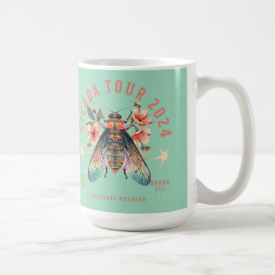 Caneca De Café Cicada Lover Cicada Fest 2024 Broods XIX e XIII