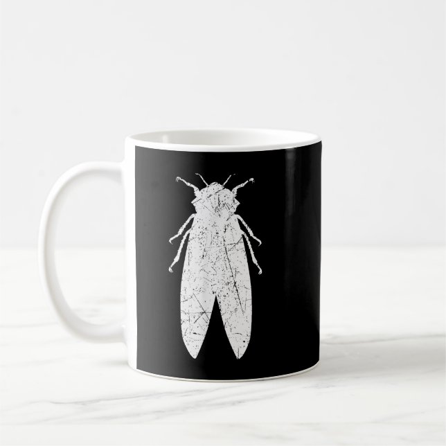 Caneca De Café Cicadas Brood X Summer Magicada Funny Ctro (Esquerda)