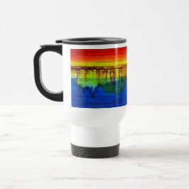 Caneca De Café CICATRIZAÇÃO DE CORES EM Cores de Espectro de Chei