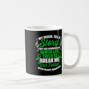 Caneca De Café Cicatrizes Contam História de Lesões cerebrais Tra