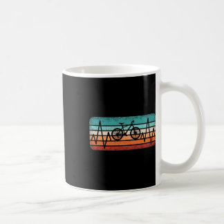 Caneca De Café Ciclismo Batimento Cardíaco Bicicleta Ciclista Mon