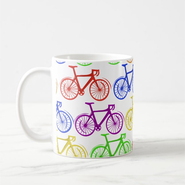 Caneca De Café Ciclismo, bicicleta, bicicleta rodoviária, ciclist (Esquerda)