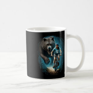 Caneca De Café Ciclismo Ciclista Urso Pardo Mtb Ciclismo De Monta