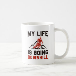 Caneca De Café Ciclismo de Montanha Downhill