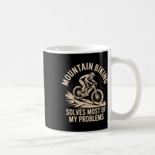 Caneca De Café Ciclismo de Montanha e Pesca O Problema Definitivo
