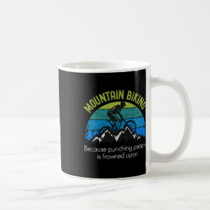 Caneca De Café Ciclismo de Montanha Porque Socar Pessoas Engraçad