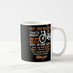 Caneca De Café Ciclismo Faq Sim 100 Milhas Triatlo Ciclismo Desci