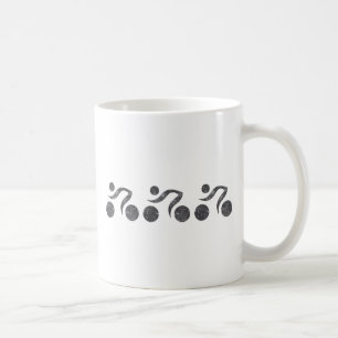 Caneca De Café Ciclistas em Cinzas