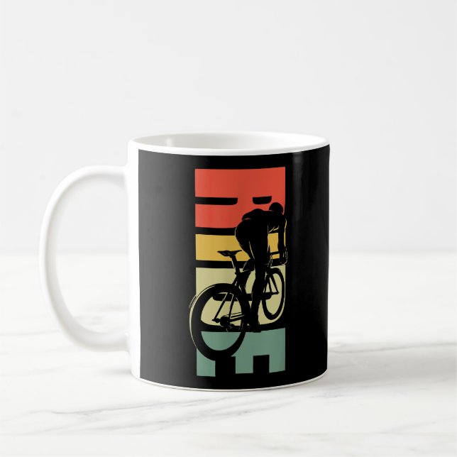 Caneca De Café Ciclo de Bicicleta de Estrada (Esquerda)