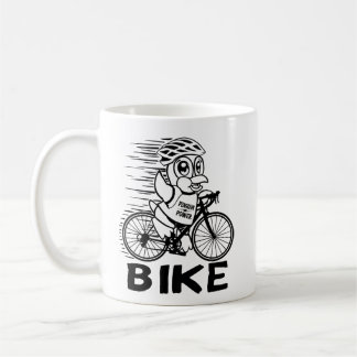 Caneca De Café Ciclo de Bicicleta de Pinguim