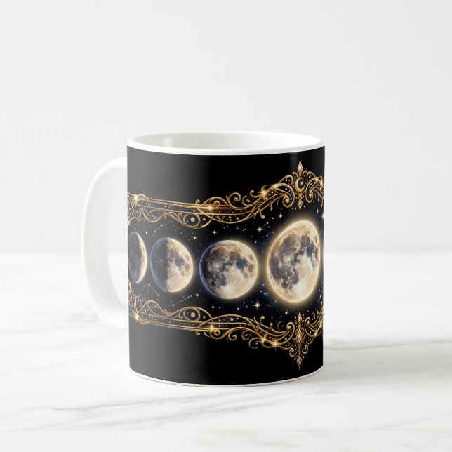Caneca De Café Ciclo Lunar (Frente Esquerda)