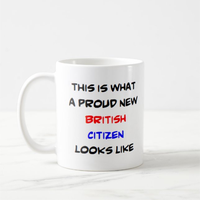 Caneca De Café cidadão britânico, orgulhoso novo (Esquerda)
