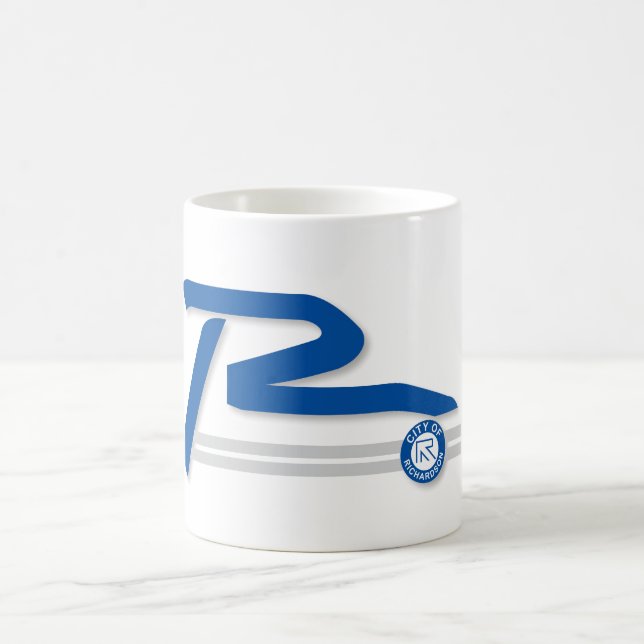 Caneca De Café Cidade da bandeira de Richardson (Centro)