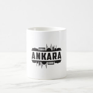 Caneca De Café Cidade de Ancara Turquia - Skyline Cityscape Ideia