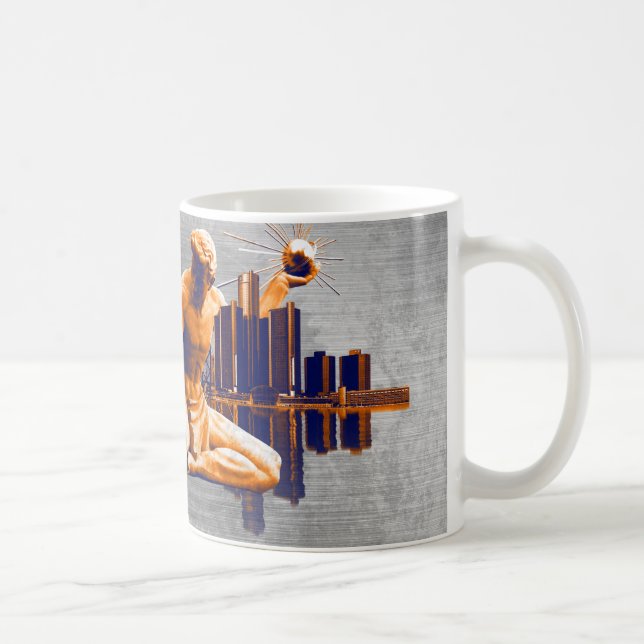 Caneca De Café Cidade de Detroit (Direita)