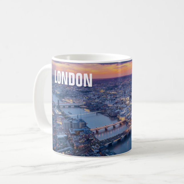 Caneca De Café Cidade de Londres (Frente Esquerda)