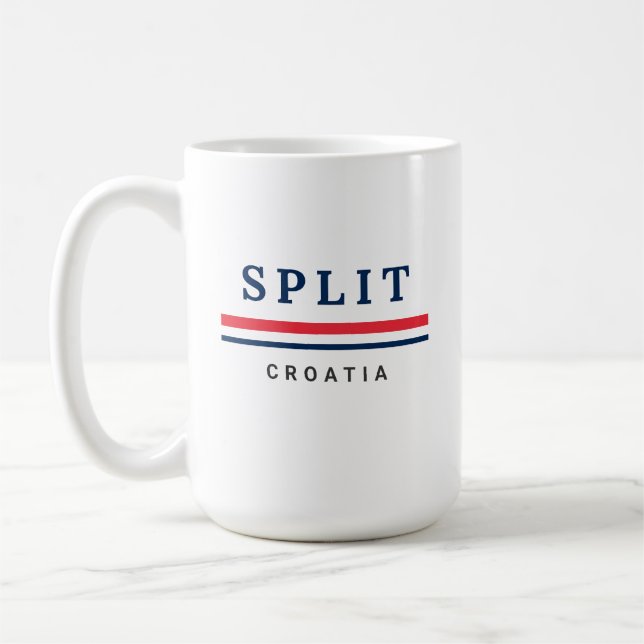 Caneca De Café Cidade de Split Croácia (Esquerda)