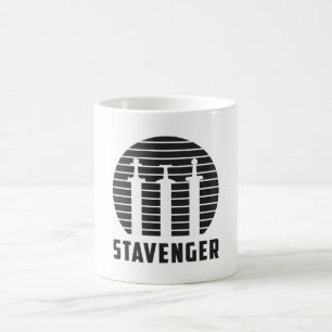 Caneca De Café Cidade de Stavenger Noruega Skyline Cityscape Idea