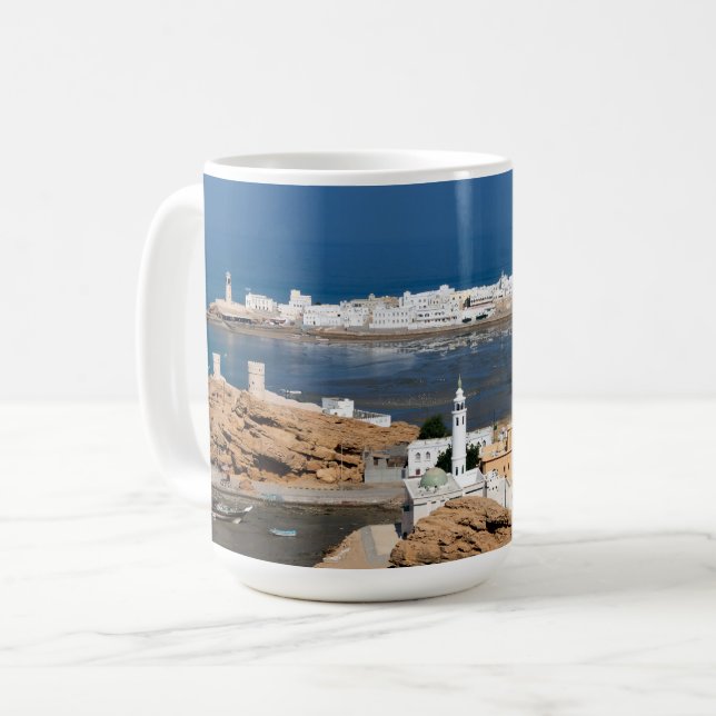 Caneca De Café Cidade de Sur perto de Muscat - Omã (Frente Esquerda)