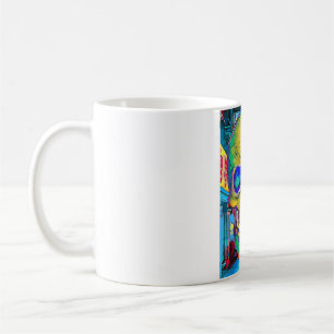 Caneca De Café Cidade do Caveira do grafite