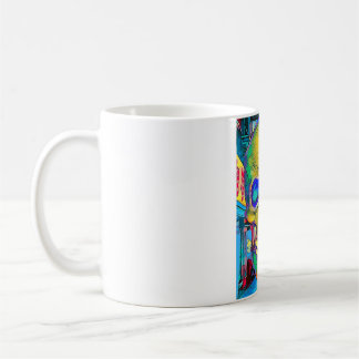 Caneca De Café Cidade do Caveira do grafite