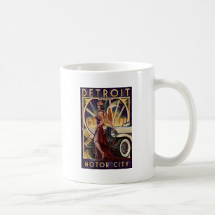 Caneca De Café Cidade do motor de Detroit, Michigan  