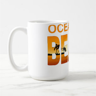 Caneca De Café Cidade do oceano de verão - maryland