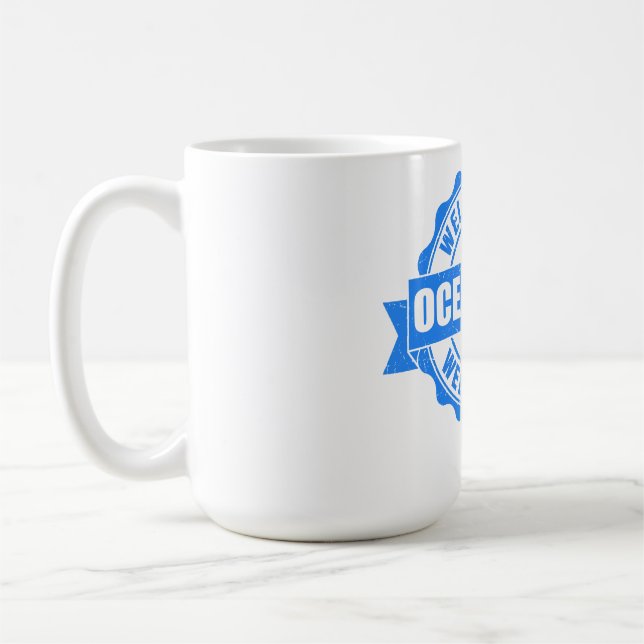 Caneca De Café Cidade do oceano de Verão - Maryland (Esquerda)