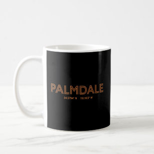 Caneca De Café Cidade dos EUA Coordena Palmdale dos EUA