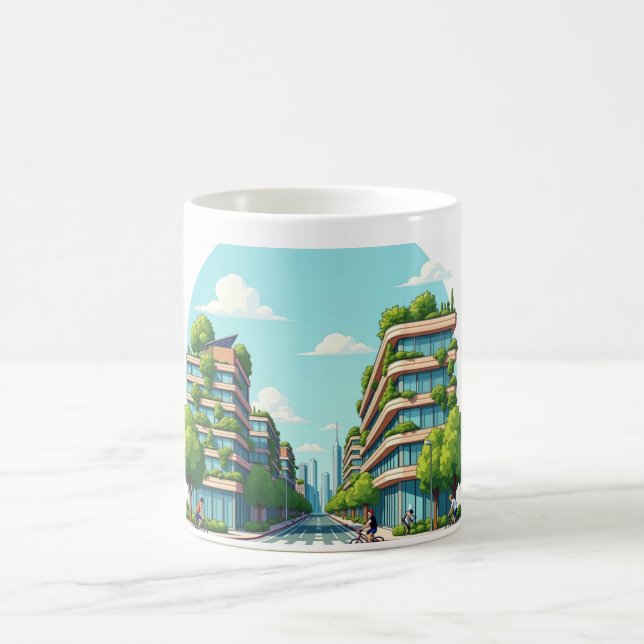 Caneca De Café Cidade ecologicamente sustentável (Centro)