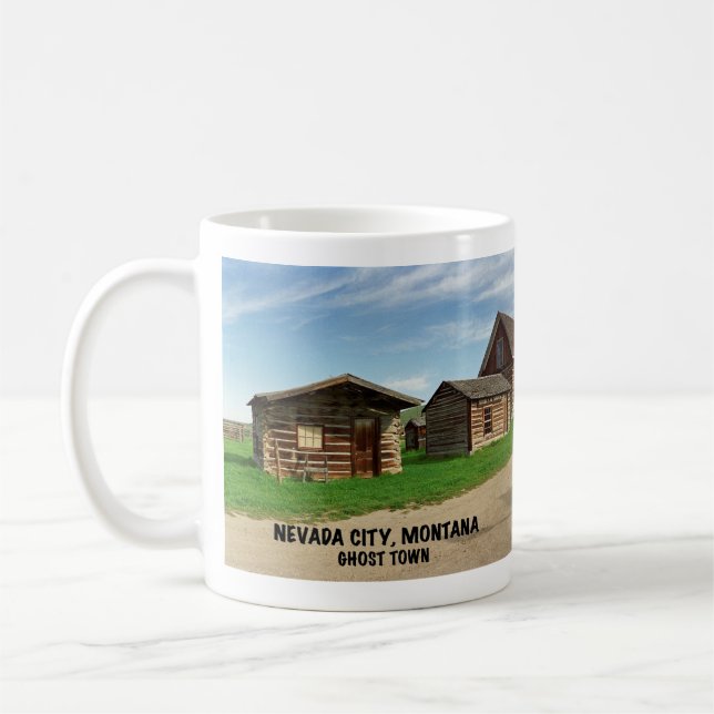 Caneca De Café Cidade fantasma: Cidade de Nevada, Montana (Esquerda)